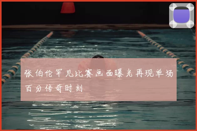 张伯伦罕见比赛画面曝光再现单场百分传奇时刻